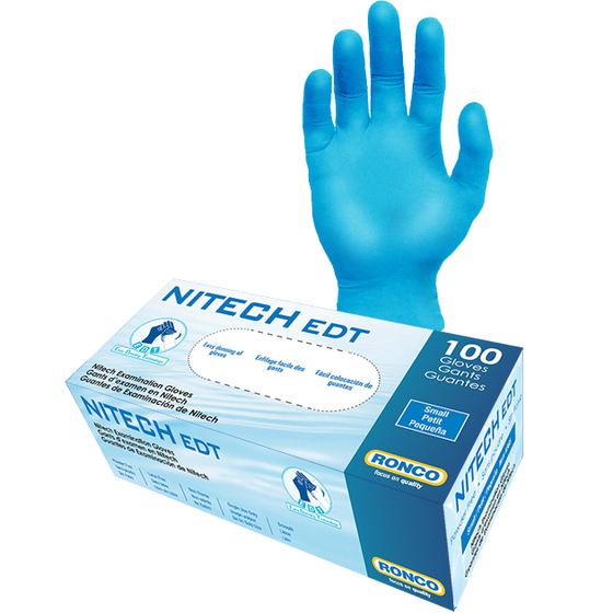 Nitech Nitrile Gloves Blue 5 Mil