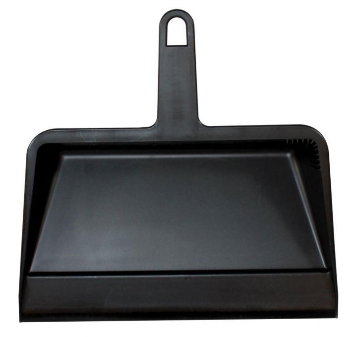 Black Plastic 12" Dust Pan
