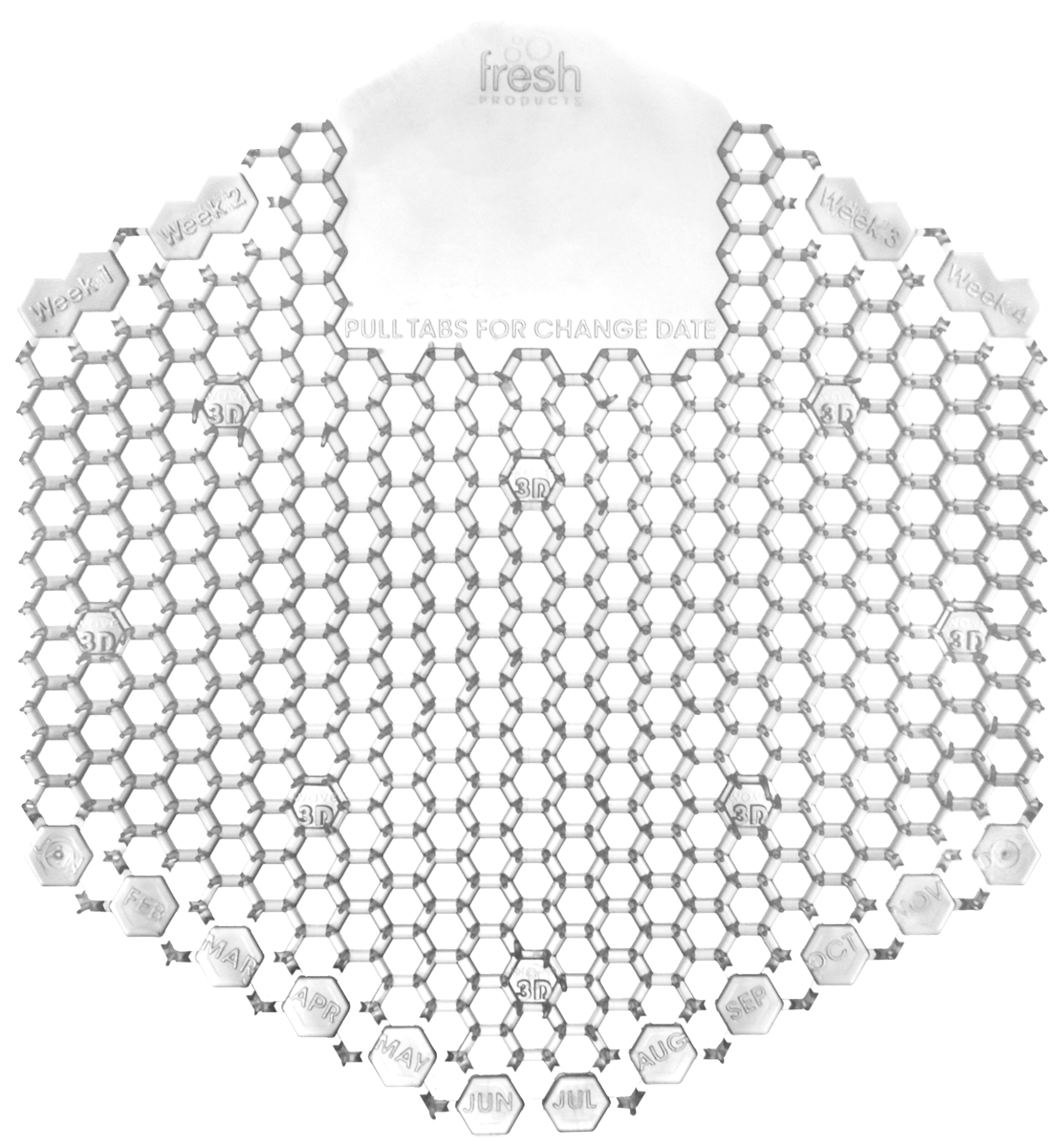 WAVE 3D MEDICAL GRADE FRAGRANCE FREE URINAL SCREEN