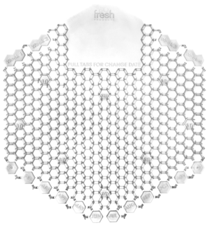 WAVE 3D HONEYSUCKLE URINAL SCREEN