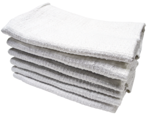 WHITE TERRY TOWEL B QUALITY - 100 LB