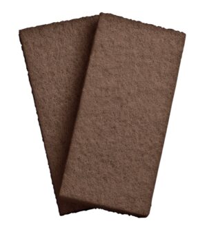 Brown utility pads – coarse-9.875"x4.625"x0.9"-Case Pk/5x4=20