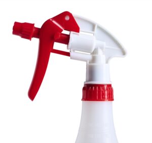 Red & White Industrial Trigger Sprayer 28/400 9" dip tube